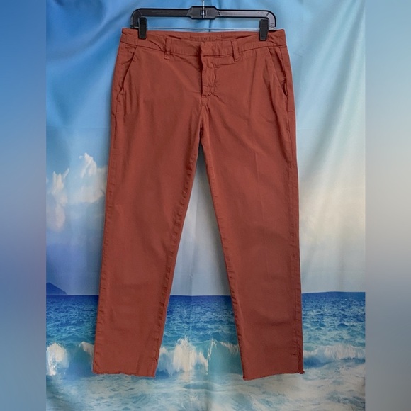Frank & Eileen WICKLOW The Italian Chino Italian Performance Twill Size: 4 RUST - Picture 2 of 16